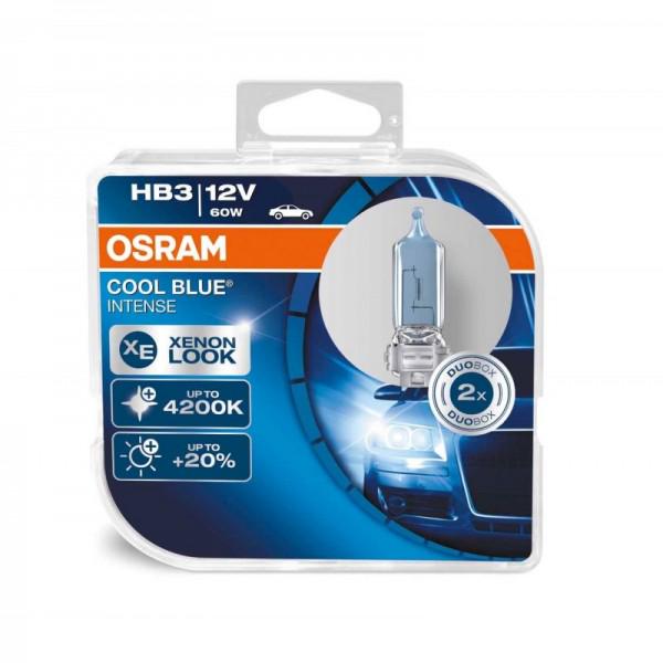 Автолампа галогенова Osram 9005CBI Cool Blue Intense HB3 60 Вт 12 В P20d 10X2 HardDuopet