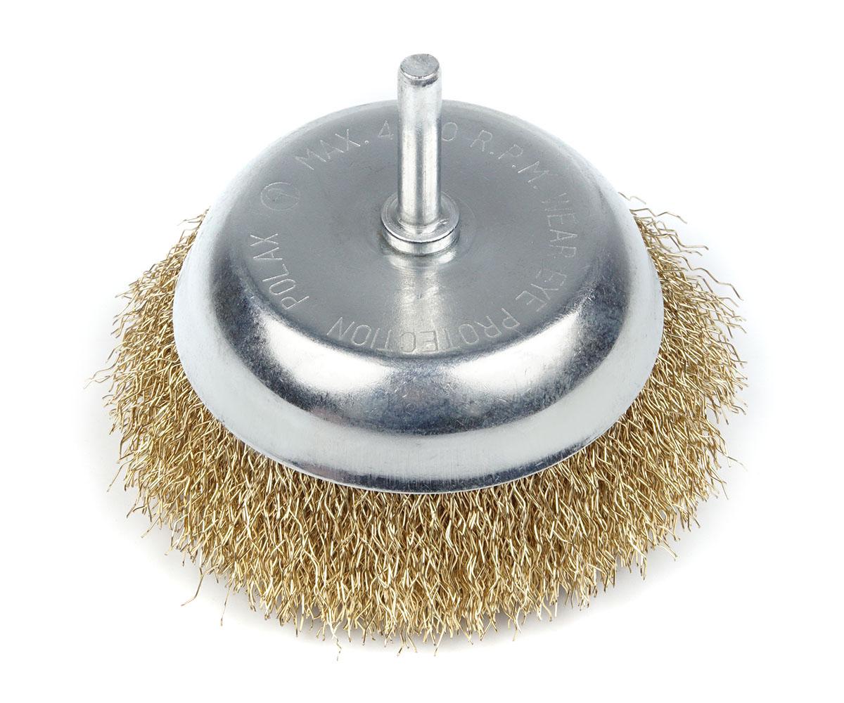 Щетка Polax чашечная по металлу для дрели 1/4" 100 мм (54-173)