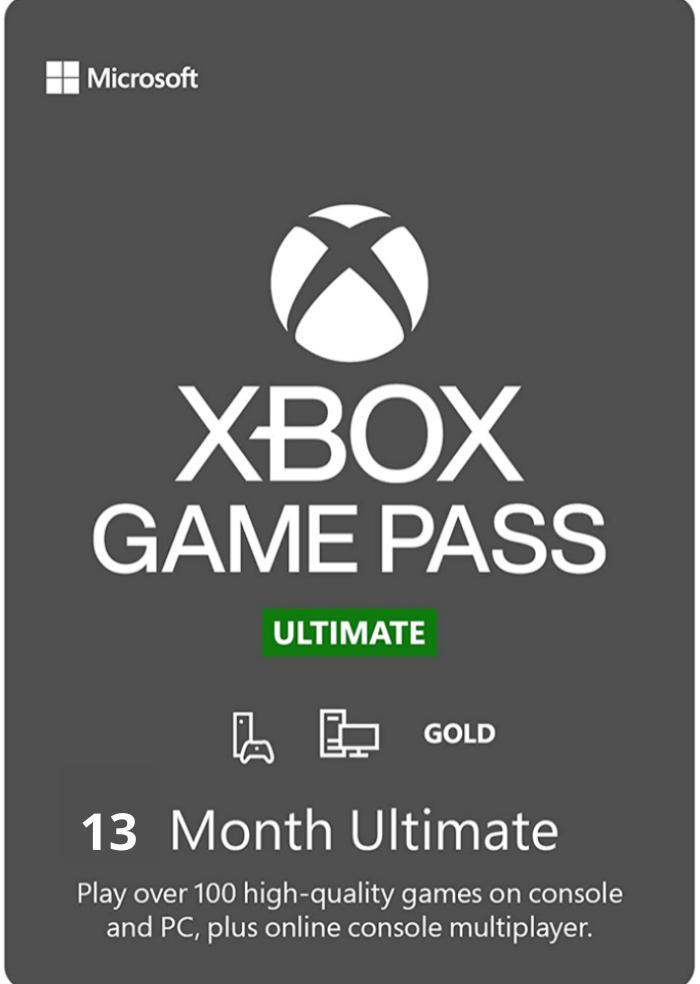 Подписка Xbox Game Pass Ultimate 13 месяцев Xbox One/Series и Windows 10 для всех регионов и стран (77061944)