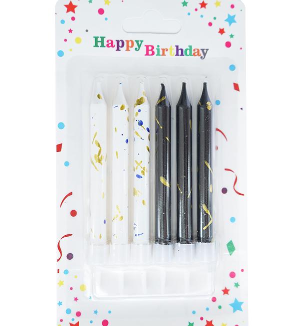Свечи для торта White&Black 9 см 6 шт. (10888480) Свечи для торта White&Black 9 см 6 шт. (10888480)