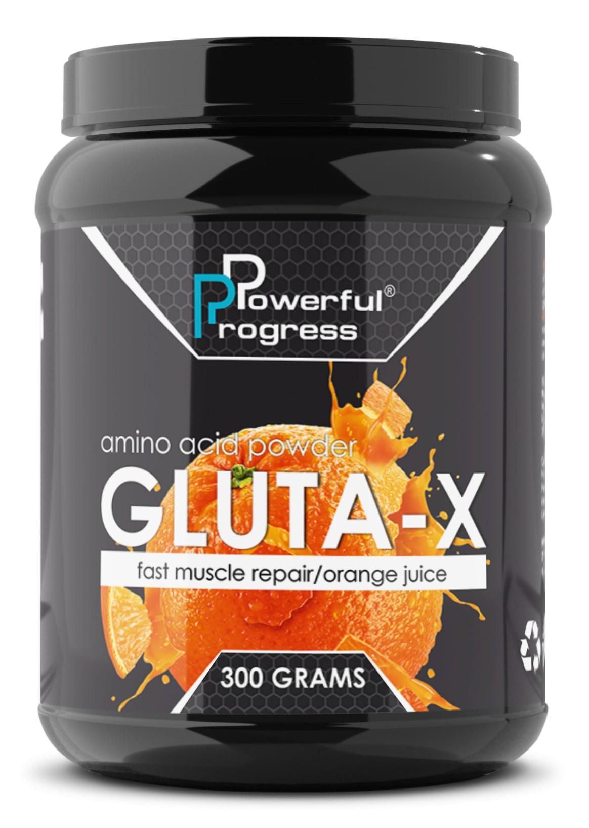 Аминокислота Powerful Progress Gluta-X апельсин 300 г
