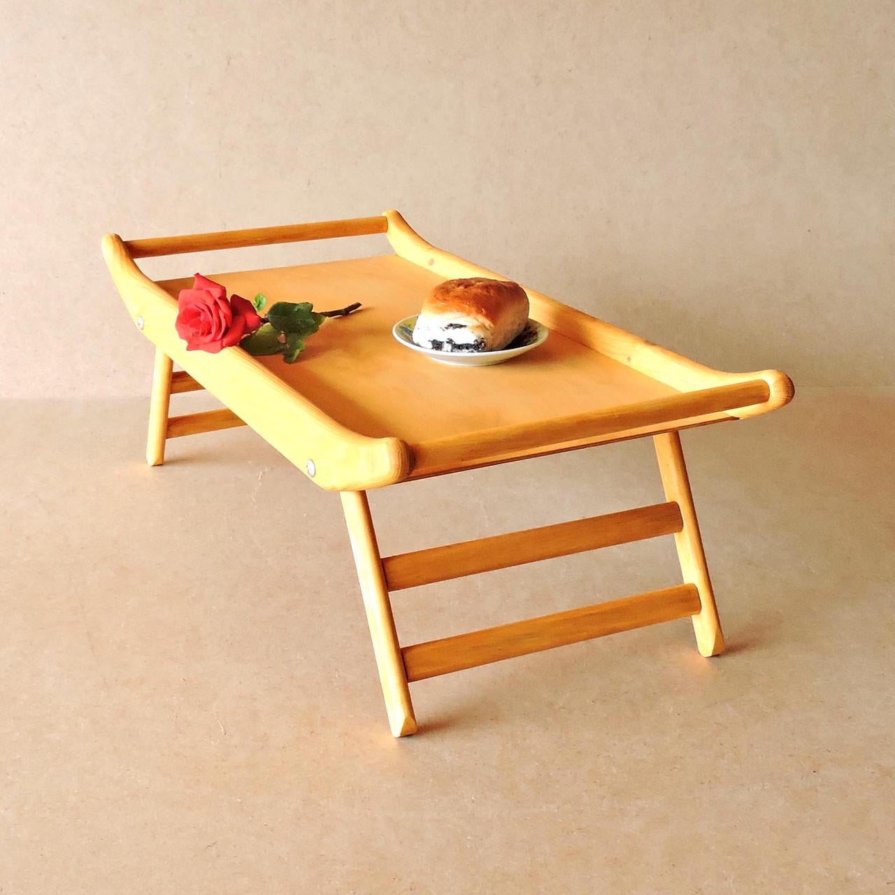 Столик-поднос для завтрака из дерева Айова Карри (СТП-001203)