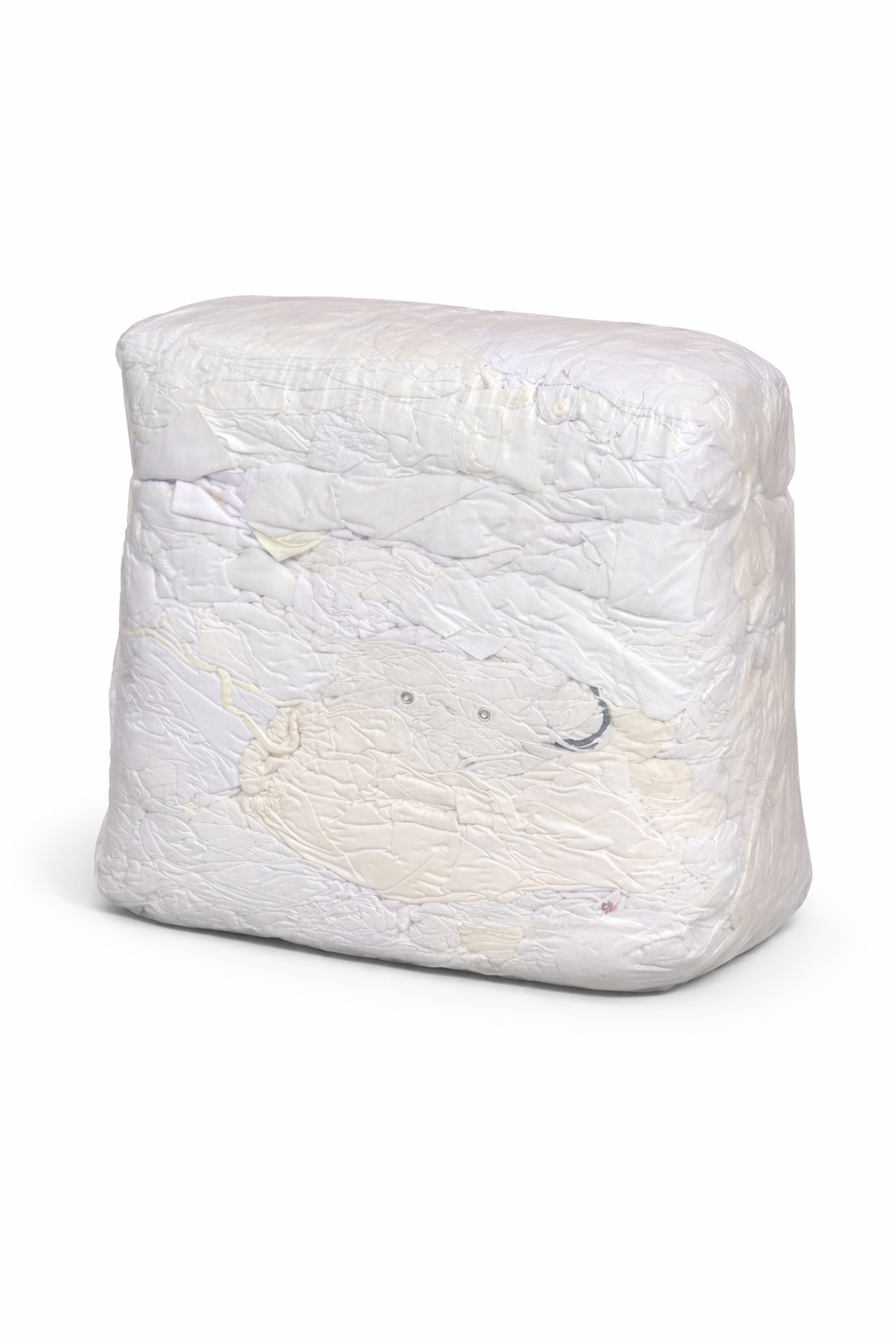 Ганчір'я тюковане/пресоване бавовна трикотаж 10 кг Білий (С0004241)