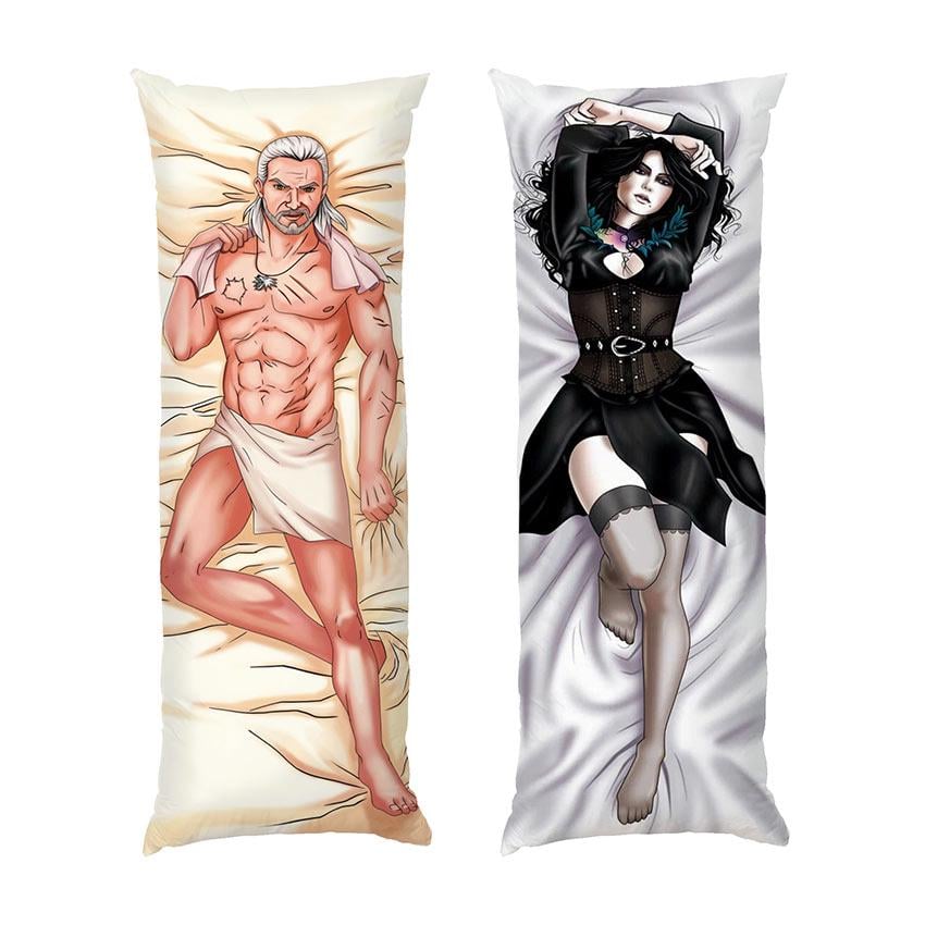 Подушка дакимакура Geralt and Yennefer The Witcher габардин 70х30 см (112363)
