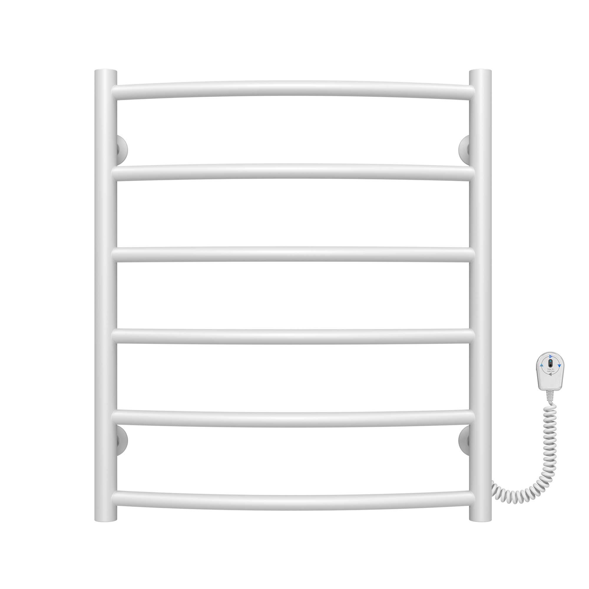 Полотенцесушитель электрический Deffi Классик П6 EF16 правое подключение нержавеющая сталь 500x600 мм Белый (C.DK.60.50.6.EWR5)