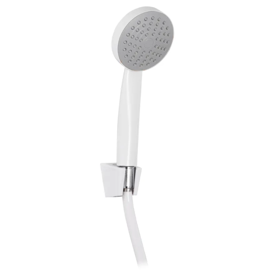 Душевой набор Zerix SHOWER SET-02W с лейкой/шлангом/кронштейном Белый (ZX3096)