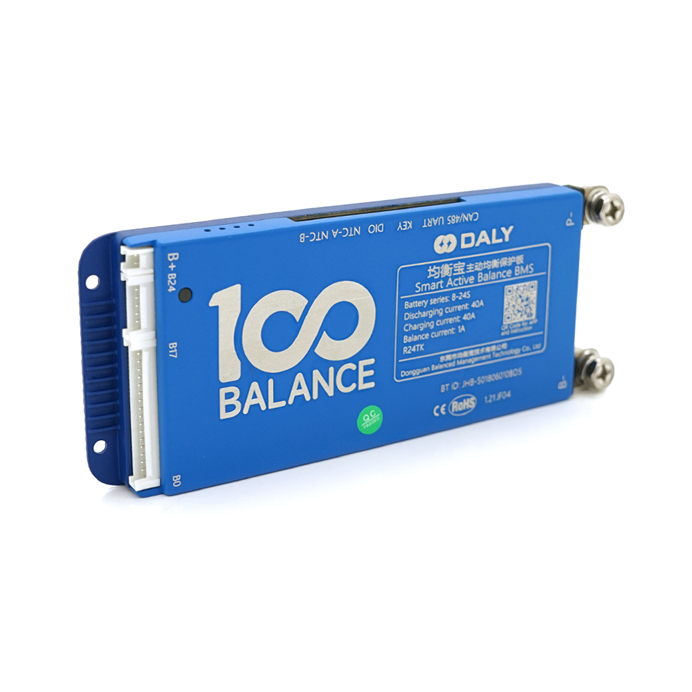 Плата BMS Universal DaLy LiFePO4 8-24S 40A с Bluetooth и активным балансиром 1A BMS (37396)