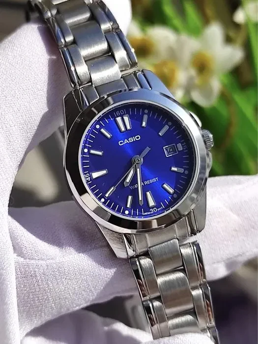 Наручные часы женские Casio LTP-1215A-2A2 Timeless Collection Lady Timeless Collection Синий (2915806646)