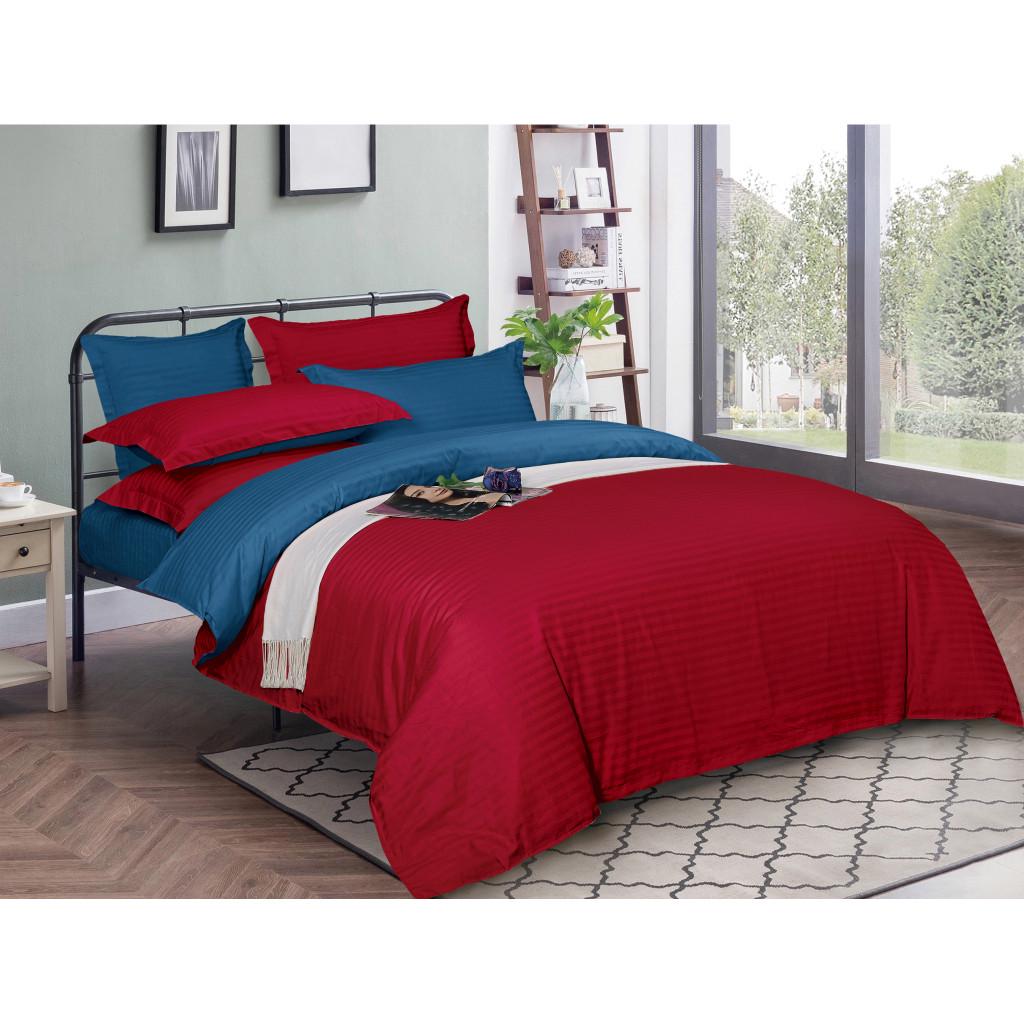 Комплект постельного белья MirSon 30-0018+30-0019 Mardin satin-stripe семейный 160х220 см (215780)