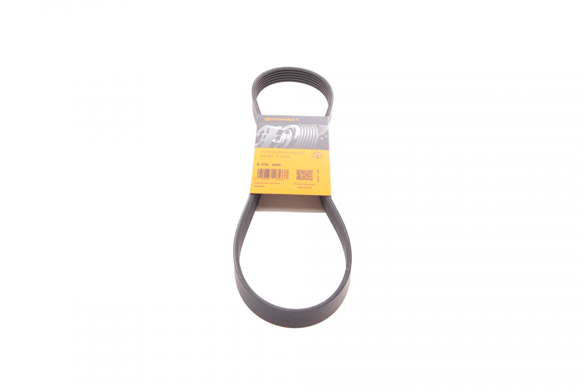 Ремінь генератора Continental VOLKSWAGEN Golf III/IV/Bora/Skoda Octavia 1.9TDI/SDI 98-10/Mitsubishi Mirage 1.0/1.2 12- (6PK906)