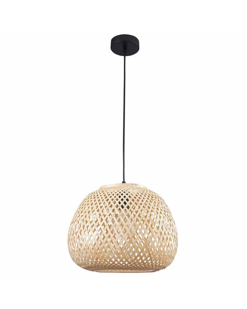 Подвесной светильник Polux 329196 Zanzibar E27 2x20W бохо IP20 Бежевый (24575682)