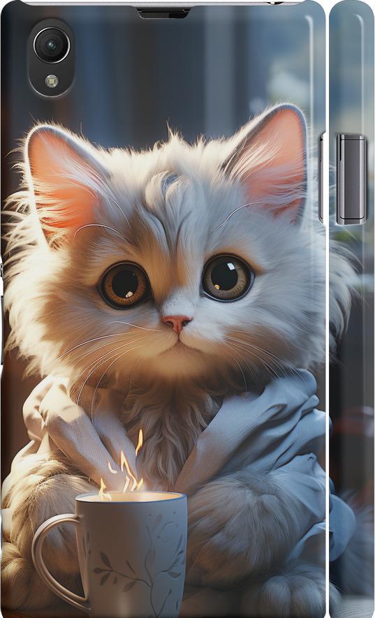 Чехол на Sony Xperia Z1 C6902 White cat (5646m-38-42517)