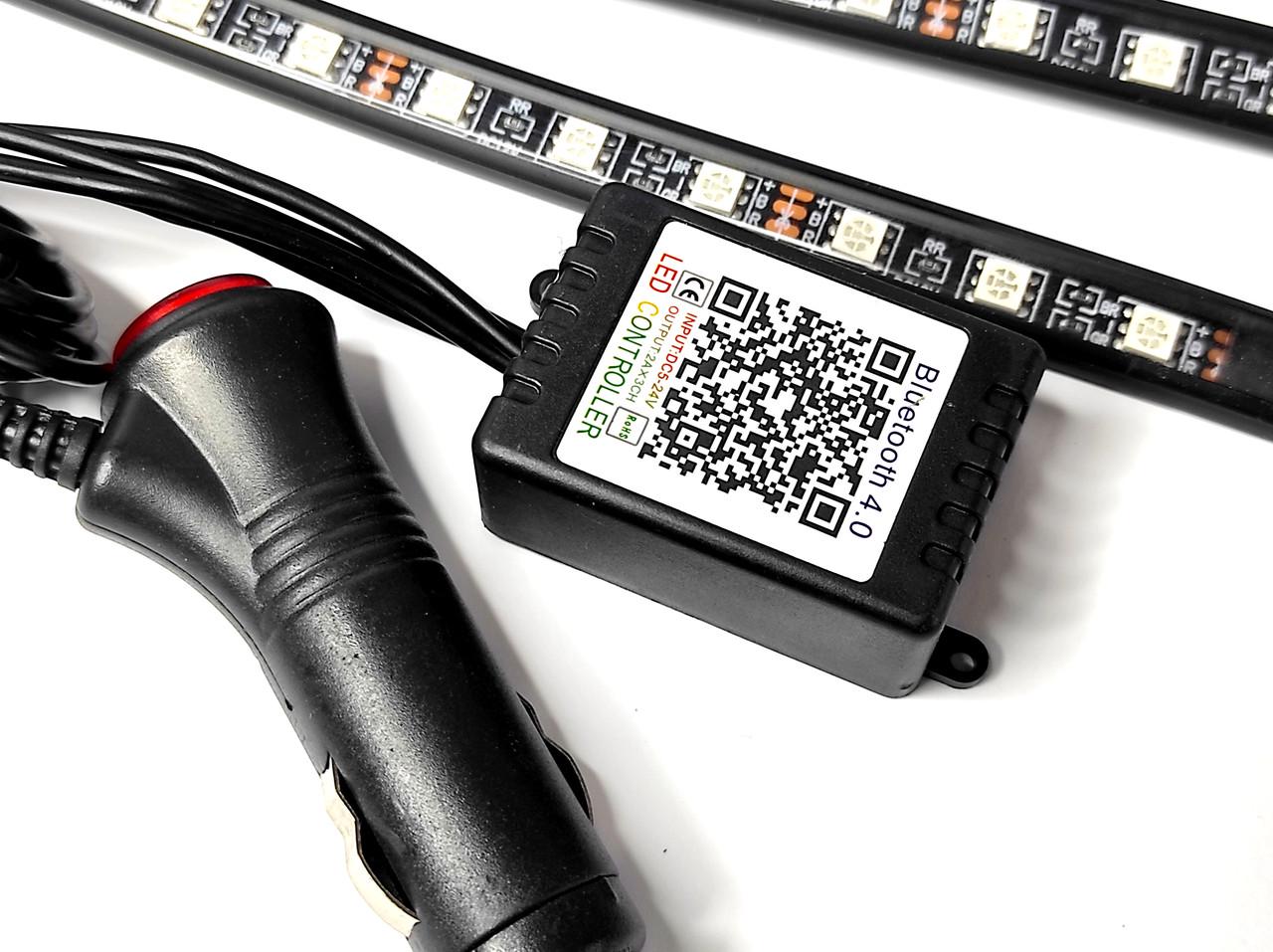 Подсветка для салона автомобиля RGB с микрофоном (2145185195) - фото 2 Подсветка для салона автомобиля RGB с микрофоном (2145185195) - фото 2