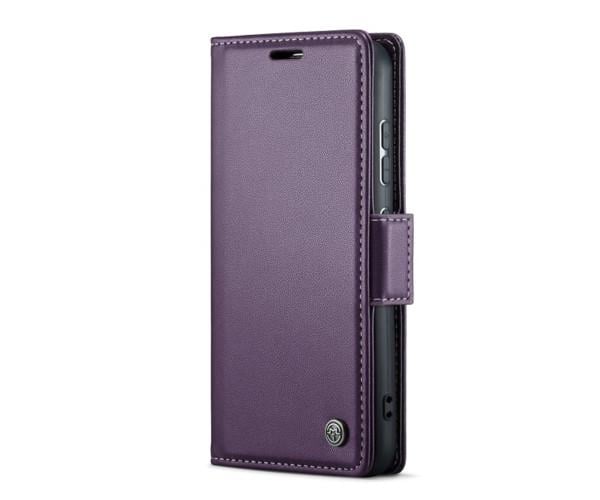 Чехол книжка CaseMe Leather Magnet Case для Samsung Galaxy S24 Plus Фиолетовый