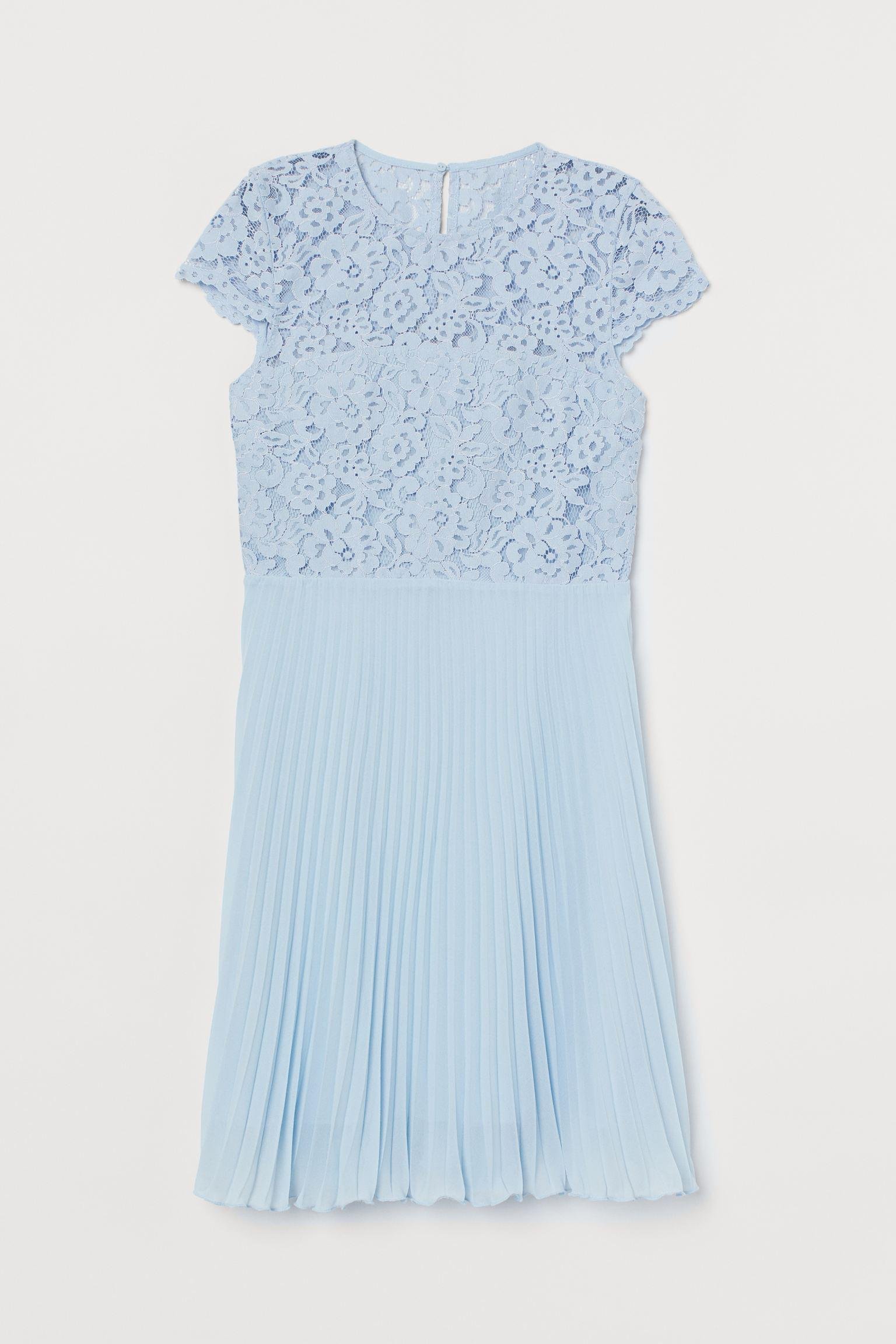 Платье кружевное р. 36 Голубой (7446001abr)