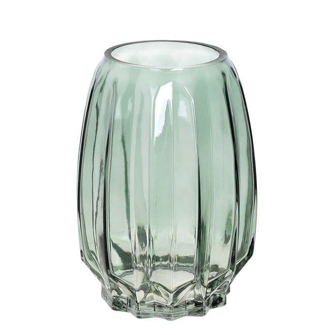 Ваза стеклянная Flora Грейс 19,5 см Зеленый (32942)