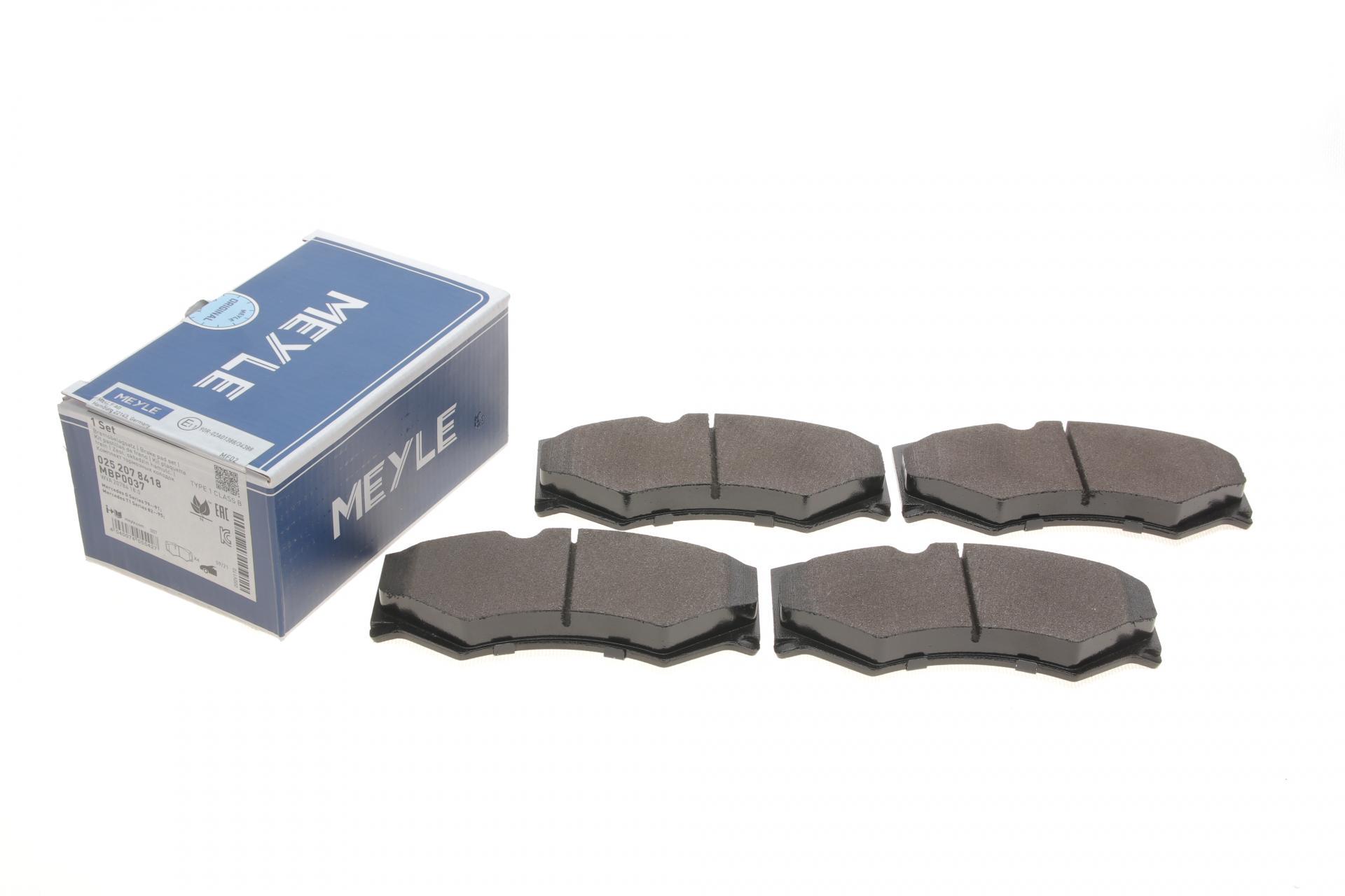 Колодки тормозные передние Meyle MB 207-410D (025 207 8418 MEYLE)