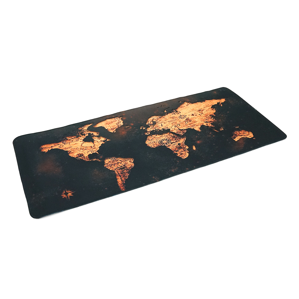 Килимок тканинний Карта світу з боковою прошивкою 2х300x700 мм Brown-orange (YUT_V5621)