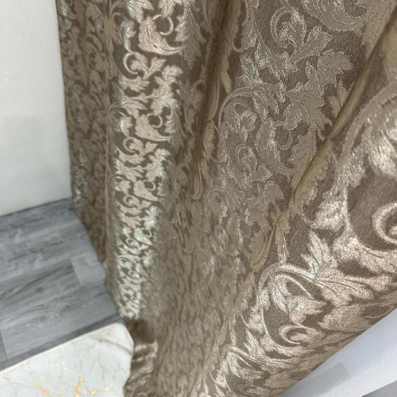 Штори Севілья жаккардові 1,5 х2,7 м 2 шт. Кавовий - фото 7 Штори Севілья жаккардові 1,5 х2,7 м 2 шт. Кавовий - фото 7