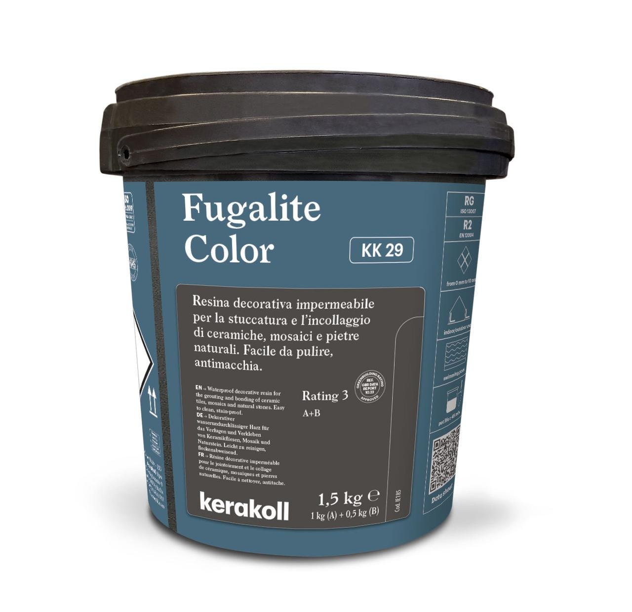 Затирка епоксидна Kerakoll Fugalite Color 1,5 кг Синій (KK29)