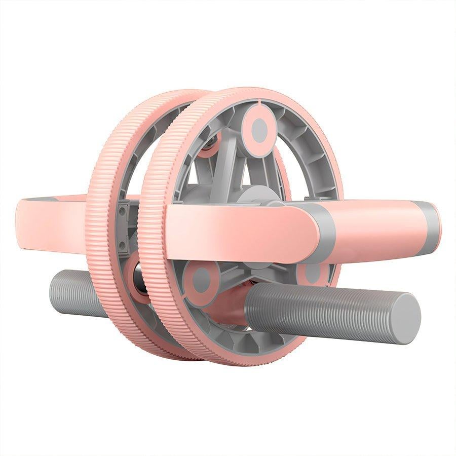 Набор для фитнеса 14в1 колесо для пресса/с опорами/эспандером Розовый (mf14100)