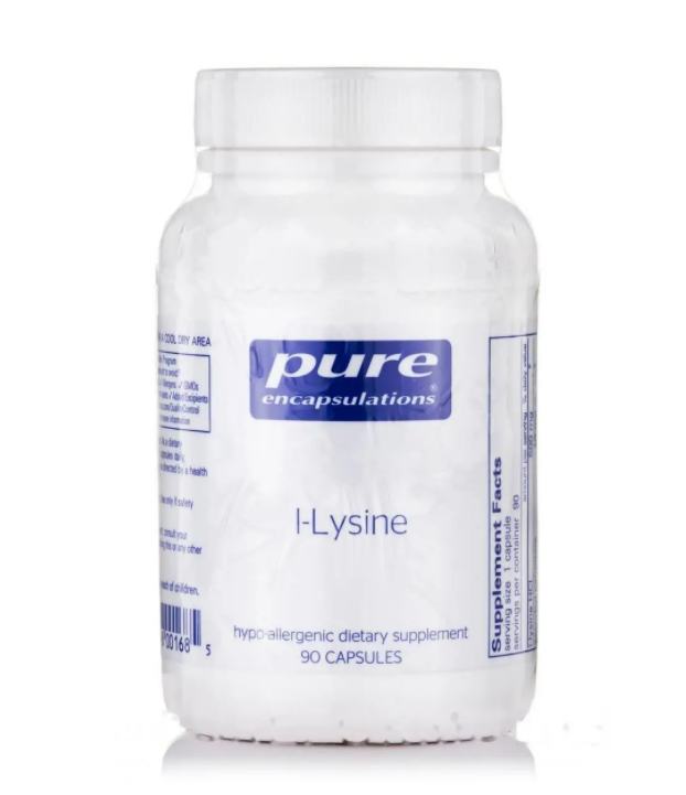 Аминокислота Лизин Pure Encapsulations L-Lysine 500 мл 90 Caps (PE-00168)