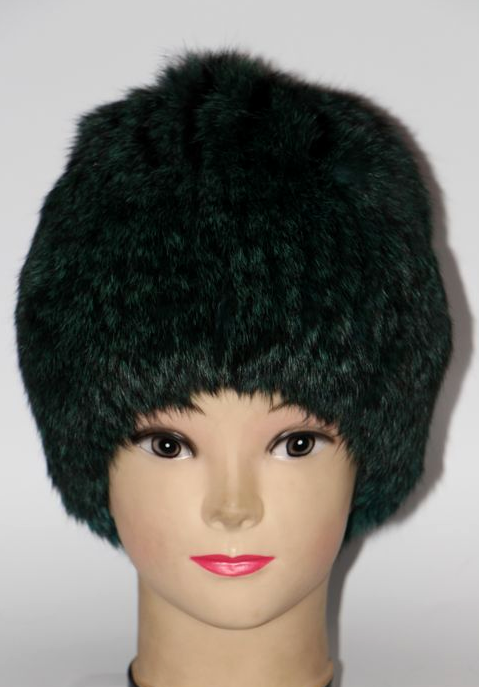 Шапка-кубанка меховая женская Зеленый (28298)