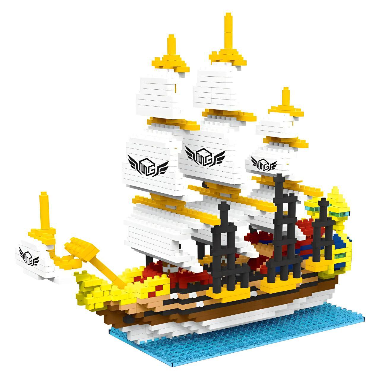 Конструктор 3D с маленькими деталями Парусный лебедь Конструктор 3D с маленькими деталями Парусный лебедь