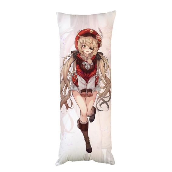 Подушка-обнимашка дакимакура Фишль Геншин импакт двухсторонняя 40х100 см (dk014)