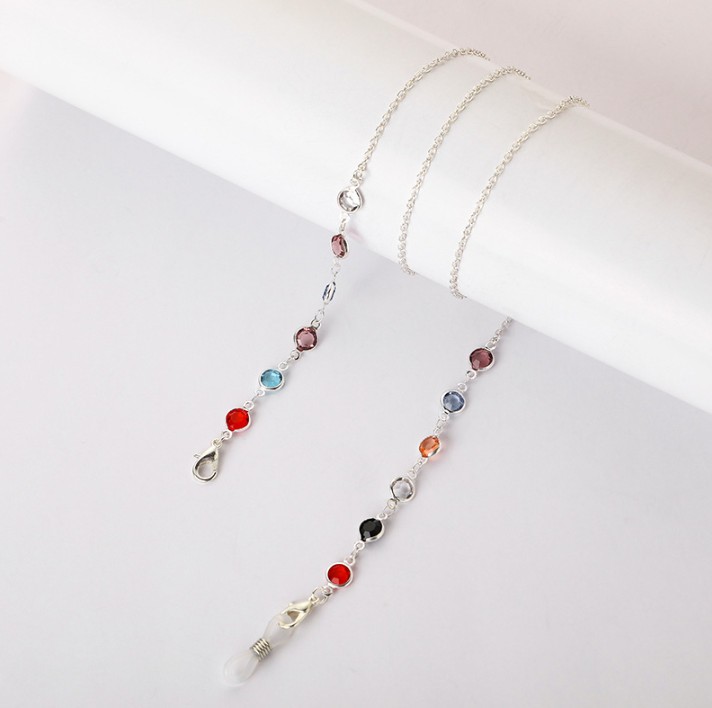 Цепочка для очков Stones silver 9867 70 см Серебряный (4544515)