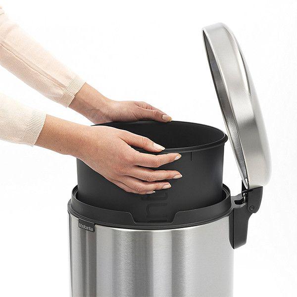 Бак для мусора Brabantia Pedal Bin NewIcon 20 л Серый (111907) - фото 3