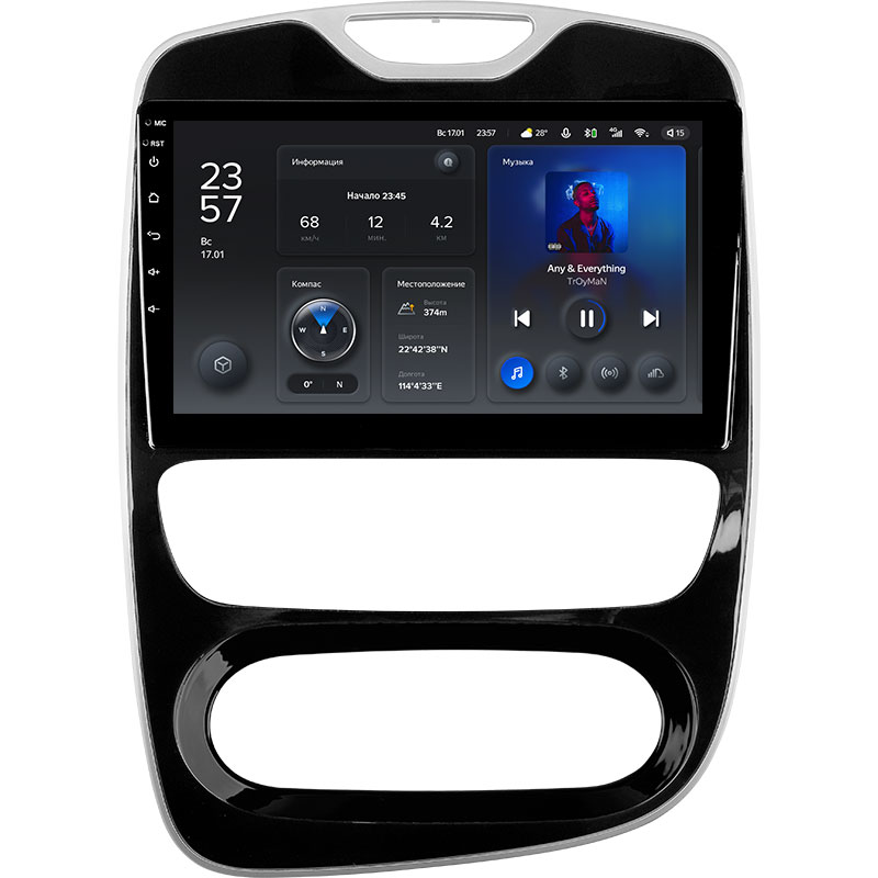 Автомагнитола штатная Teyes X1 для Renault Clio 4 BH98 KH98 2016-2019 Android X1 2+32G Wi-Fi/4G (1631462353)