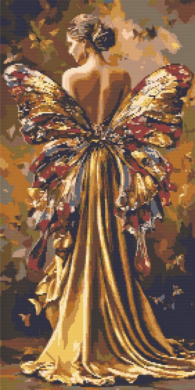 Алмазная мозаика/вышивка Оригами Тень бабочки 40х80 см (3085197843)