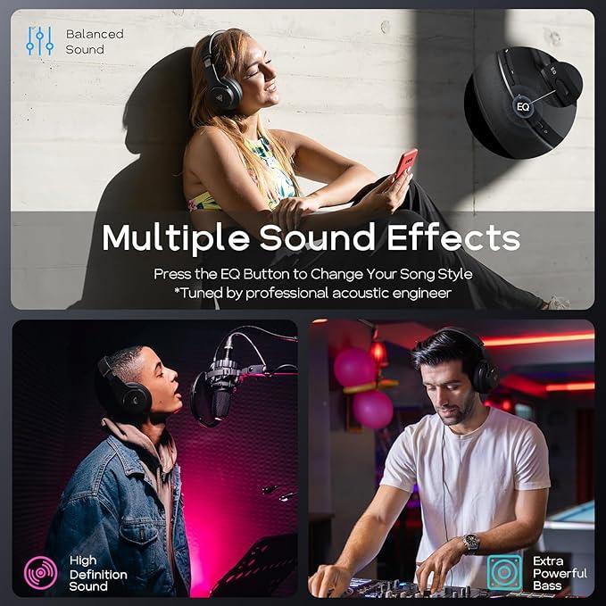 Навушники бездротові-вкладиші DOQAUS Bluetooth з мікрофоном для телефону та ПК - фото 4 Навушники бездротові-вкладиші DOQAUS Bluetooth з мікрофоном для телефону та ПК - фото 4