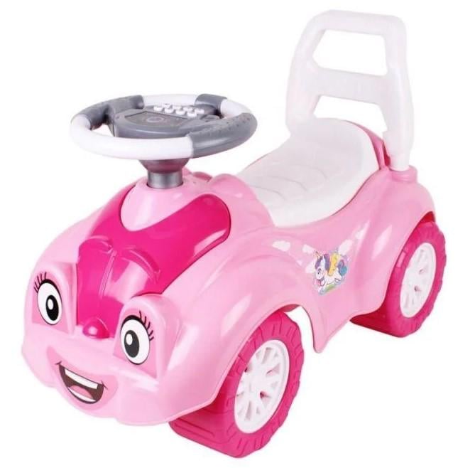 Машина толокар для дівчинки Technok Toys музичне кермо 8 сигналів Рожевий Машина толокар для дівчинки Technok Toys музичне кермо 8 сигналів Рожевий