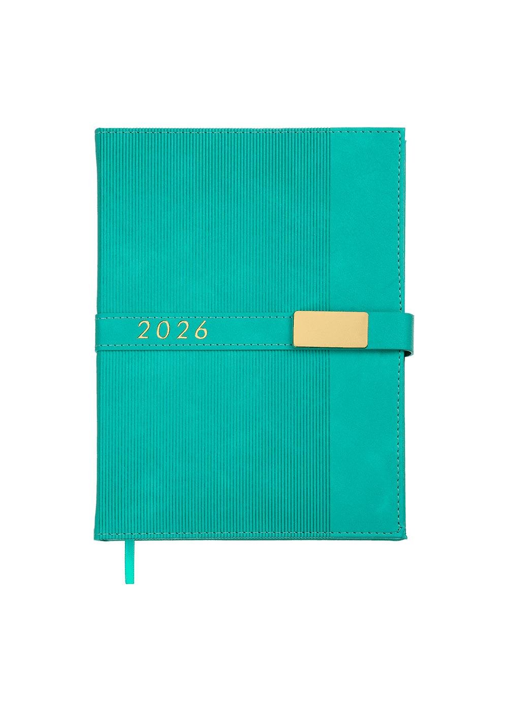 Ежедневник Buromax 2026 LEROY А5 датированный Бирюзовый (BM.21145-06)