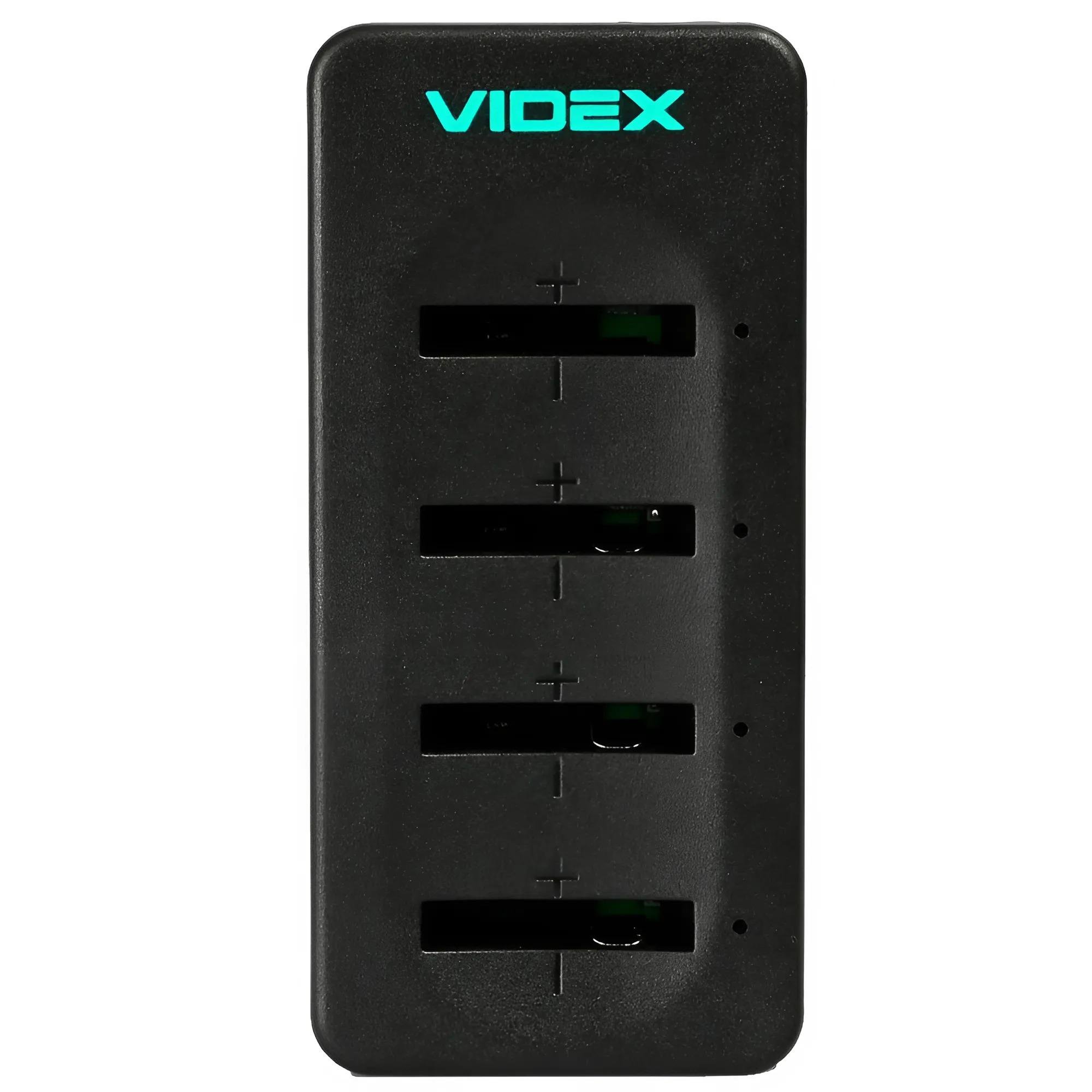 Зарядний пристрій Videx VCH-LC420 Li-ion LIR2016/LIR2025/LIR2032 Чорний (99-00022867)