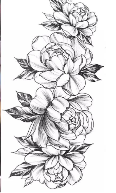 Тату тимчасове водостійке 3D велике Розкіш півонії BK-044 17,5х8,5 см (4419449) Тату тимчасове водостійке 3D велике Розкіш півонії BK-044 17,5х8,5 см (4419449)