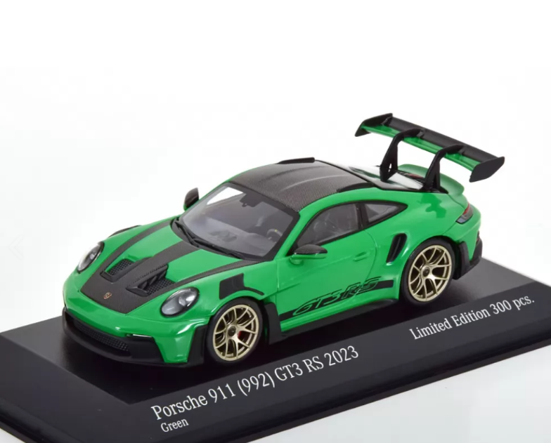 Модель автомобіля Minichamps Porsche 911/992 GT3 RS 2023 Weissach Package 1:43 Green/Gold (413062111)