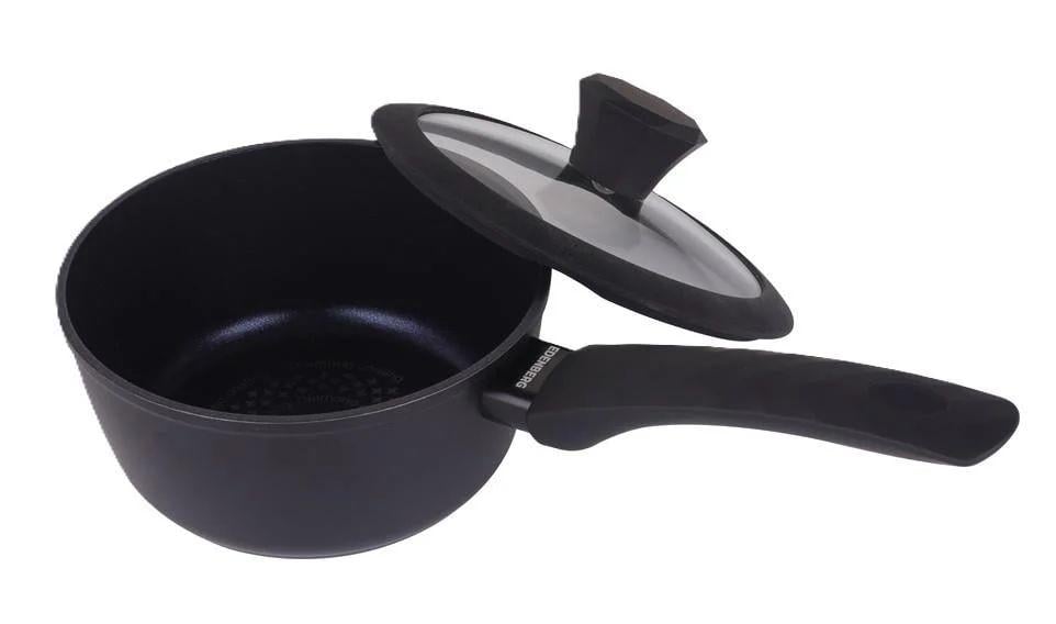 Ківш з кришкою Edenberg EB-3481 алмазне антипригарне покриття 1,2 л (EB 3481)