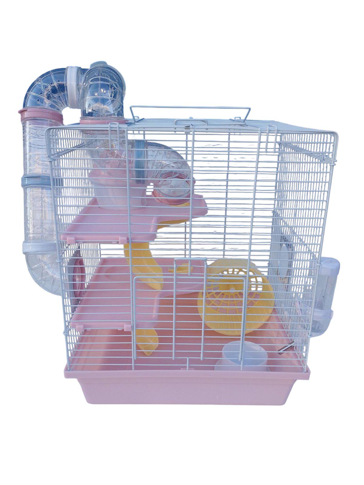 Клетка для грызунов с лабиринтом 3502 Розовый (30060102) - фото 1