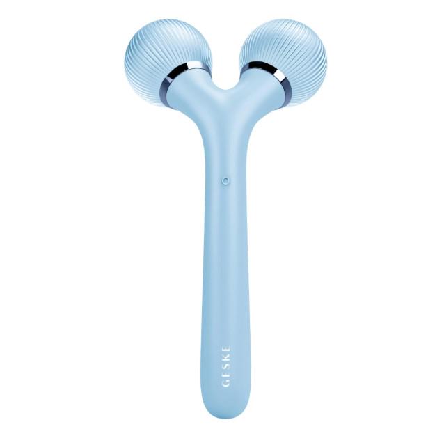 Ролик электронный для лица и тела GESKE Sonic Facial&Body Roller 4в1 ультразвуковой Aquamarine (HB0039)