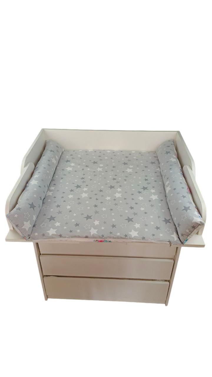 Пеленальный матрас двусторонний на детский комод с принтом Панда 90х70 см (2004) - фото 2 Пеленальный матрас двусторонний на детский комод с принтом Панда 90х70 см (2004) - фото 2