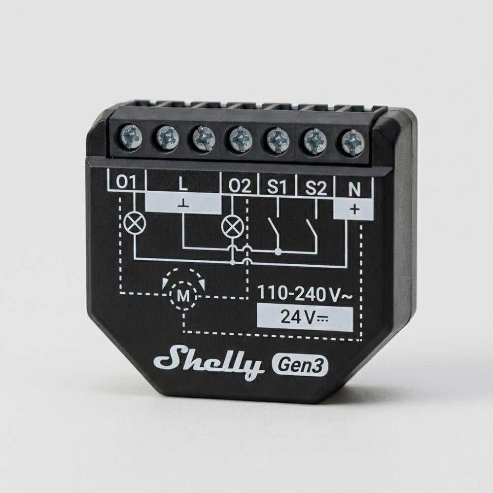Реле двухканальное Shelly 2PM Gen3 (WH00935)