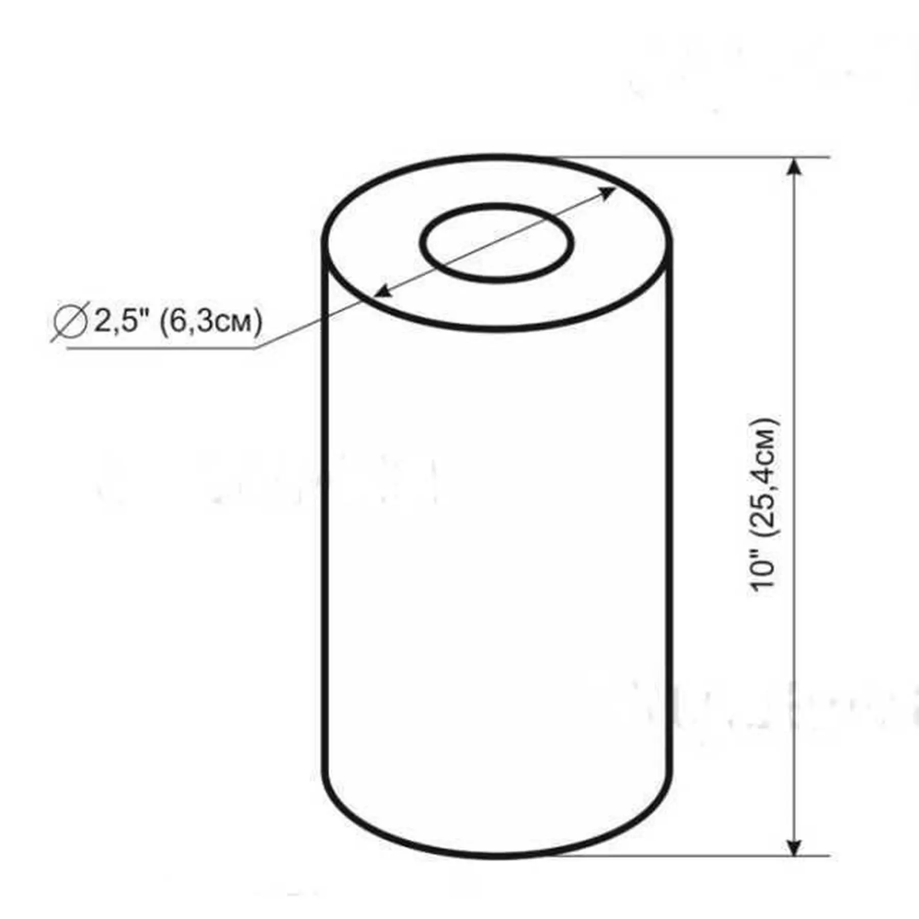 Картридж шнурковый Bio+ Systems SC-10W-LN Ду 55 мм (GSR-000014196) - фото 3