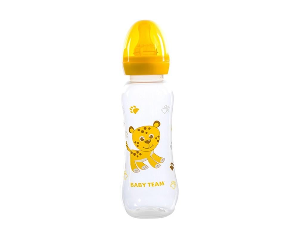 Бутылочка для кормления Baby team с латексной соской от рождения 250 мл