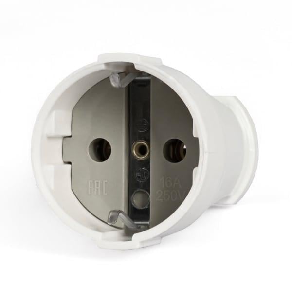 Розетка штепсельная TITANUM STANDART с заземлением 16А Белый (27848347)