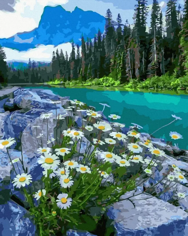 Картина по номерам Brushme Горная река 40x50 см (BRM44815) Картина по номерам Brushme Горная река 40x50 см (BRM44815)