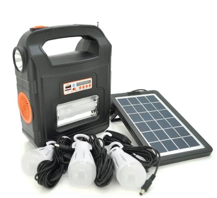 Фонарь портативный Everton Solar RT-910BT с солнечной панелью и LED-светом (2104618840)