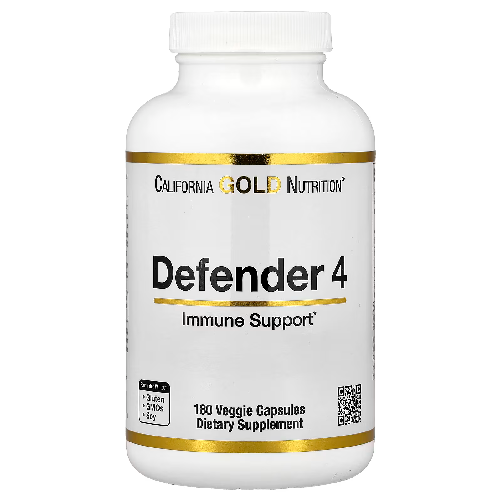 Витаминно-минеральный комплекс California Gold Nutrition Defender 4 с витамином C/D/цинком/селеном 180 вег. капс. (31185244) Витаминно-минеральный комплекс California Gold Nutrition Defender 4 с витамином C/D/цинком/селеном 180 вег. капс. (31185244)